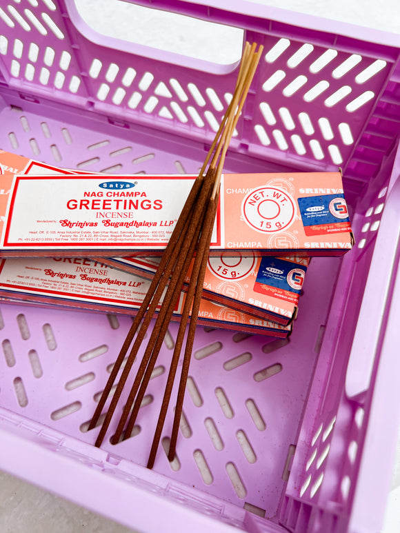 GREETINGS INCENSE STICKS