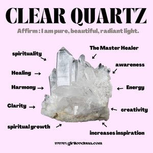 CLEAR QUARTZ PROPERTIES CARD