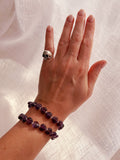 AMETHYST HEART BRACELET