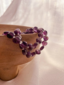 AMETHYST HEART BRACELET