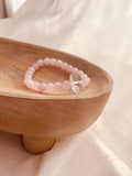 ROSE QUARTZ / CLEAR QUARTZ BRACELET